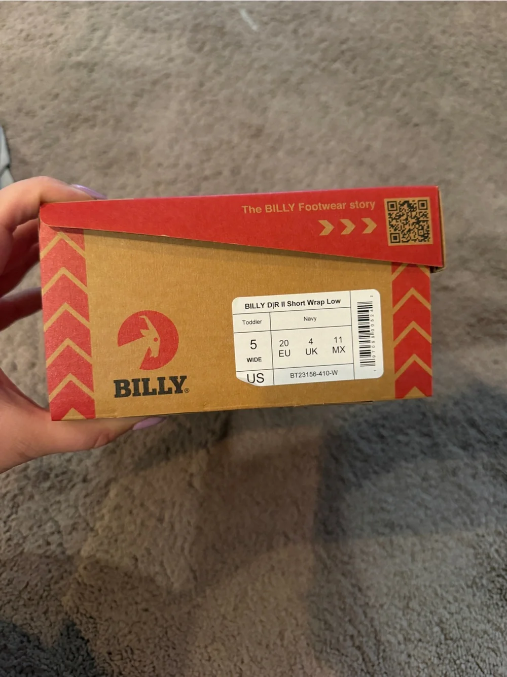 Billy Navy Canvas Shoes -